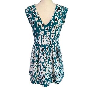 TRAFALUC Zara Green & White Romper sz M